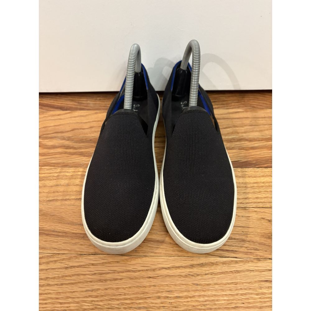 Rothy's Women's The Original Slip-On Black Knit Washable Sneakers Size 7 - Picture 3 of 7